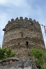Fototapeta na wymiar A watchtower of the Sighnaghi city wall, circa 18th century, Georgia
