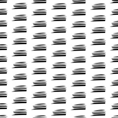 Seamless pattern with black pencil brushstrokes