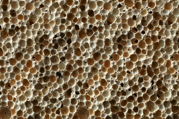 Closeup of natural porous pumice stone background - obrazy, fototapety, plakaty