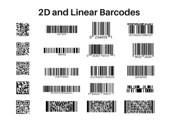 Code stickers on isolated background. Code sample