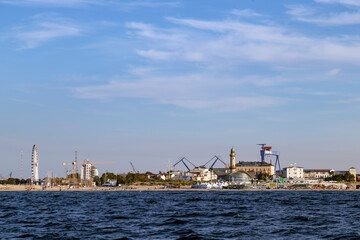 Obraz premium View on the of Rostock-Warnemünde (Germany)