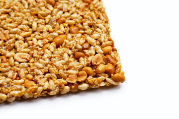 Sweet puffed rice. Thai snack