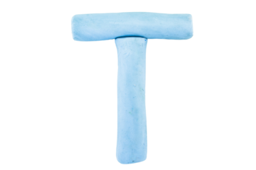 alphabet English colorful letters Handmade letters molded from plasticine clay on Isolated white background