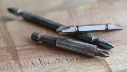 Naklejka premium various drill bits for making crafts