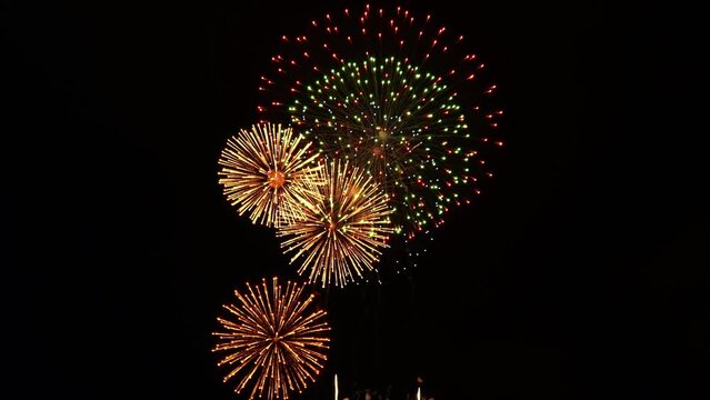 打ち上げ花火（音声あり）