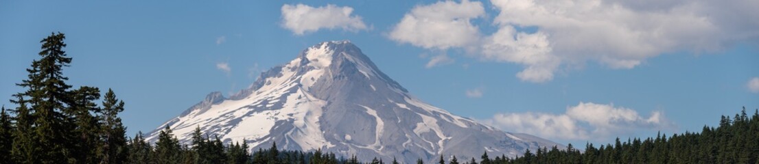 Fototapeta na wymiar Panoramic landscape of Mt. Hood, Oregon