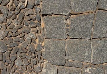 two kind of beautiful gray stones background