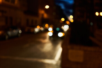  Picture of blurred cityscape at street