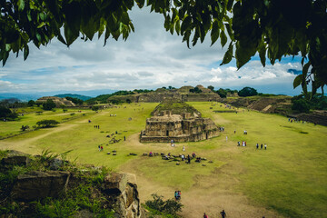 monte alban pyramids ruins unesco Mexican tourist site attraction ancient Maya civilisation