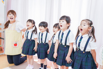 Nursery and children practicing for concert