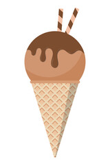 Sweet ice cream. Collection ice cream illustration. Funny ice cream. Transparent background. Illustration