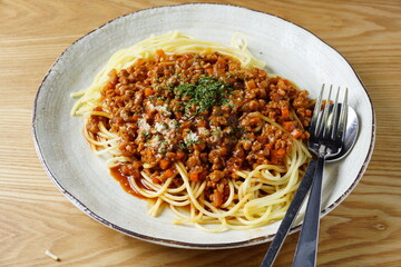 ミートスパゲティ　イタリア料理