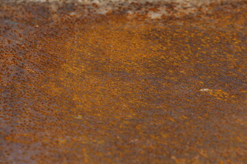 close up of a rusty plate