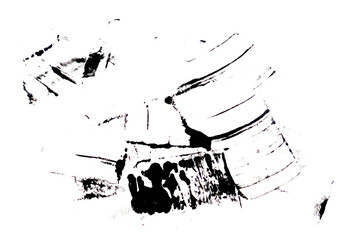 Soft brush strokes of paint for graphic texture