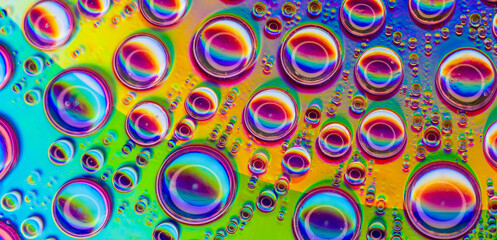 background of colorful water drops