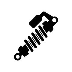 Shock absorber icon. suspension isolated icon on white background, auto service, repair. vector illustration