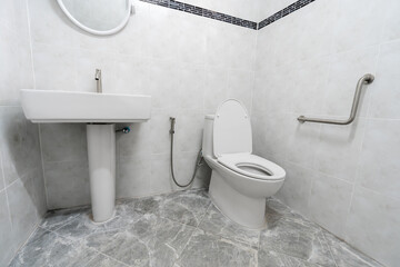 bathroom with toilet and sink