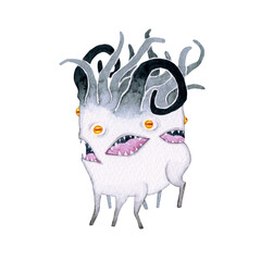 クトゥルフ神話 邪神 神　シュブニグラス　水彩 イラスト