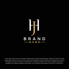 Fototapeta na wymiar HJ Letter Logo Design. HJ letter logo Vector Illustration - Vector logotype