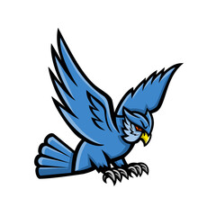 Horned Owl Swooping Mascot