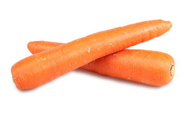 two carrots on a transparent background
