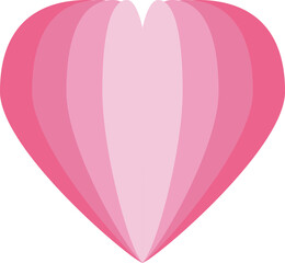 pink hearts, flat style