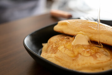 おやつにパンケーキを