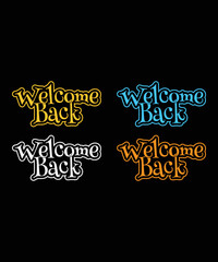 Welcome, beautiful inscription, text to decorate the invitation, banner, and more. Welcome, modern style