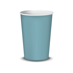 paper cup isolated on white background