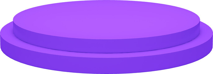 Model pedestal, display stand, purple mockup