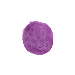 Obraz na płótnie Canvas Abstract pink purple color watercolor stain isolated. Watercolor hand drawn texture for backgrounds, cards, banner