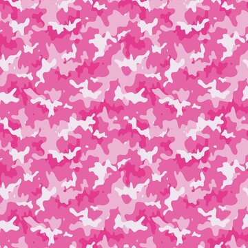 Pink camouflage military for designer background. Gentle classic texture.
