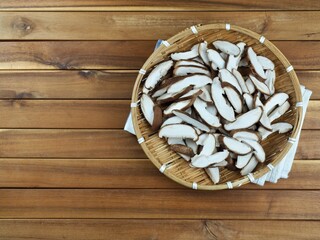 신선한 유기농 채소 표고버섯