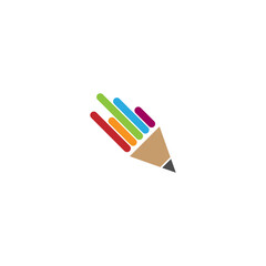 Fototapeta premium Pencil icon logo desig
