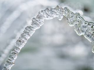 Splashes of water against light background.