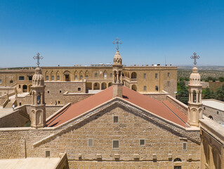 Mor Gabriel Monastery Drone Photo, Midyat Mardin, Turkey