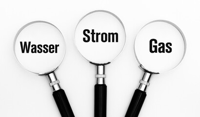 Gas Wasser und Strom im Fokus
