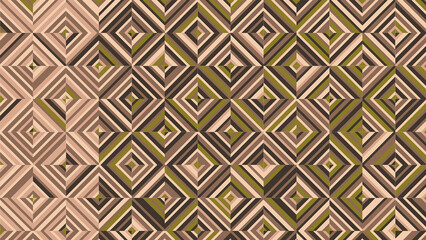 green, olive, brown and beige geometric pattern, seamless wallpaper for fabric, tile and tablecloth