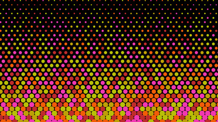 green, pink and yellow geometric pattern, seamless wallpaper for fabric, tile and tablecloth