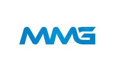 MMG letters linked logo design, Letter to letter connection monogram concepts vector alphabet
