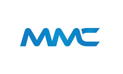 MMC letters linked logo design, Letter to letter connection monogram concepts vector alphabet