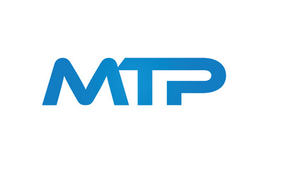 MTP letters linked logo design, Letter to letter connection monogram concepts vector alphabet