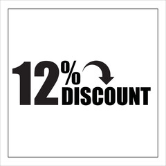Discount sticker badge banner label vector illustration isolated