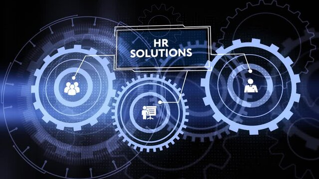 Business, Technology, Internet and network concept. HR Solutions.