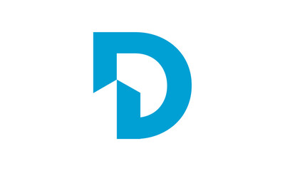 Creative initial letter D with building shape logo. suitable for real estate and construction companies