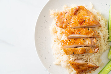 Grilled Chicken with Steamed Rice