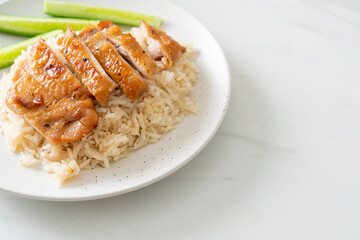 Grilled Chicken with Steamed Rice