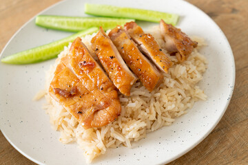 Grilled Chicken with Steamed Rice