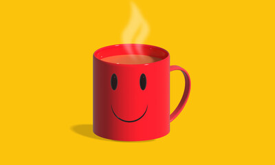 3d rendering coffee mug