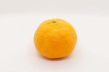 orange on a white